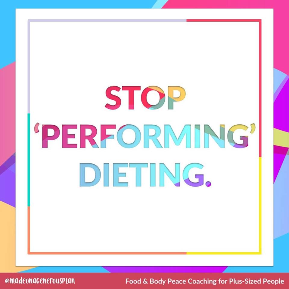 Stop “Performing” Dieting from Meredith Noble | Made on a Generous Plan